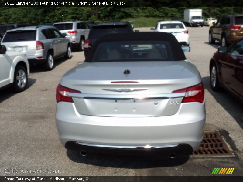 Bright Silver Metallic / Black 2011 Chrysler 200 Touring Convertible
