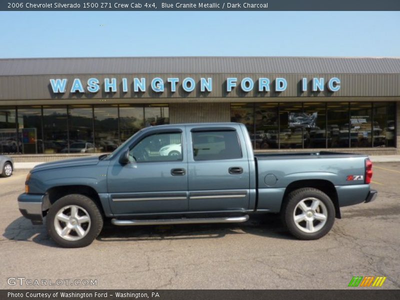 Blue Granite Metallic / Dark Charcoal 2006 Chevrolet Silverado 1500 Z71 Crew Cab 4x4