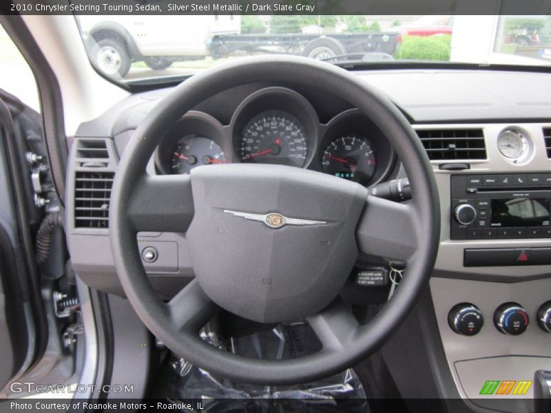 Silver Steel Metallic / Dark Slate Gray 2010 Chrysler Sebring Touring Sedan