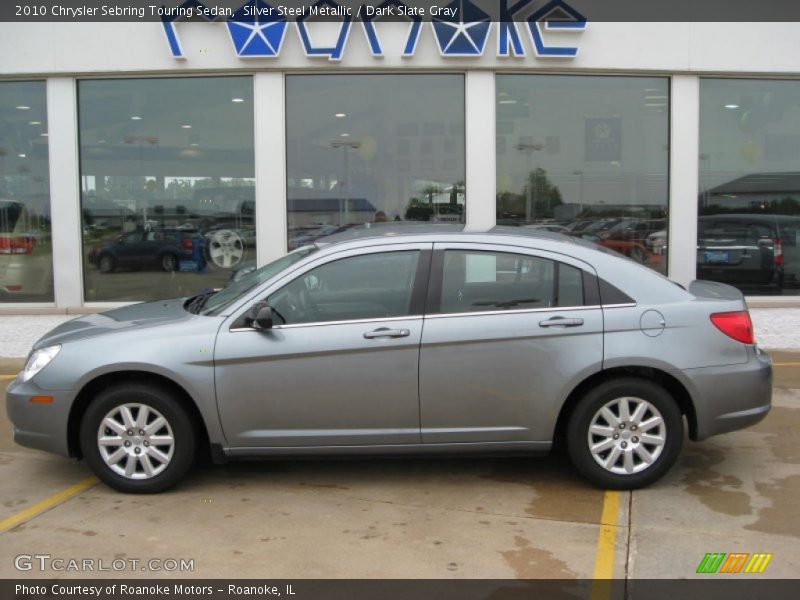 Silver Steel Metallic / Dark Slate Gray 2010 Chrysler Sebring Touring Sedan
