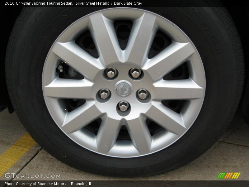 Silver Steel Metallic / Dark Slate Gray 2010 Chrysler Sebring Touring Sedan