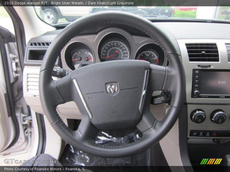 Bright Silver Metallic / Dark Khaki/Light Graystone 2010 Dodge Avenger R/T