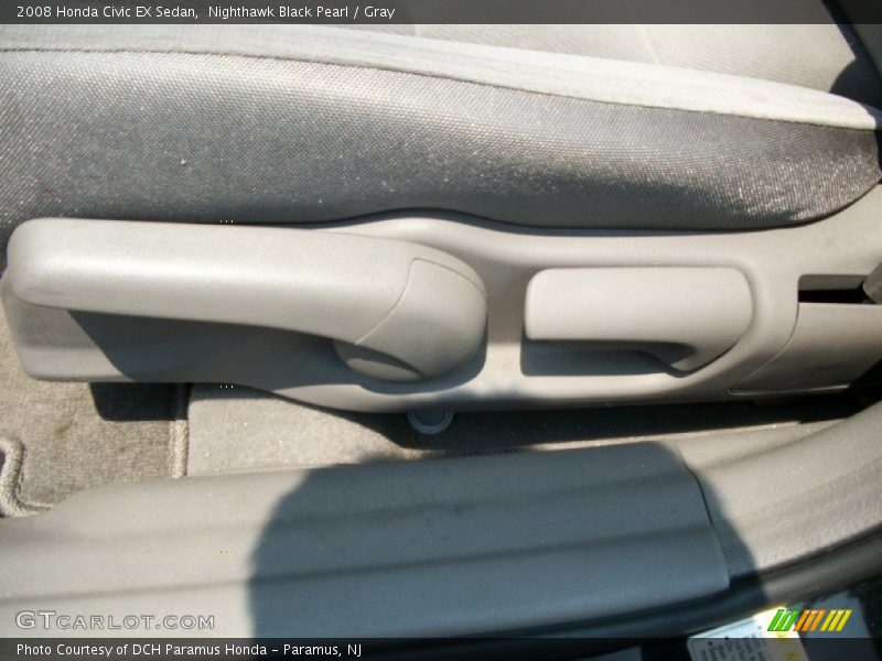 Nighthawk Black Pearl / Gray 2008 Honda Civic EX Sedan