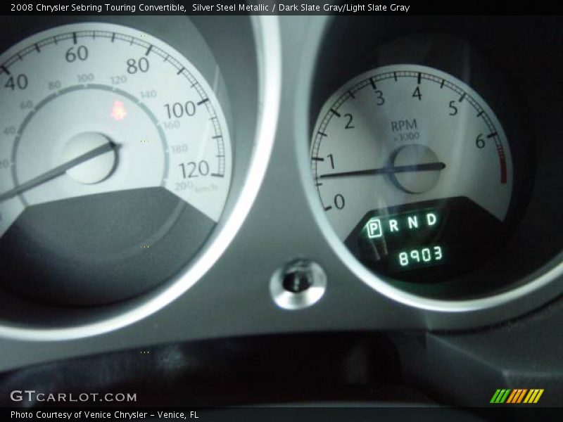 Silver Steel Metallic / Dark Slate Gray/Light Slate Gray 2008 Chrysler Sebring Touring Convertible
