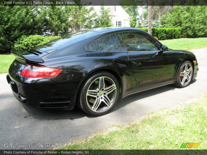 Black / Black 2008 Porsche 911 Turbo Coupe