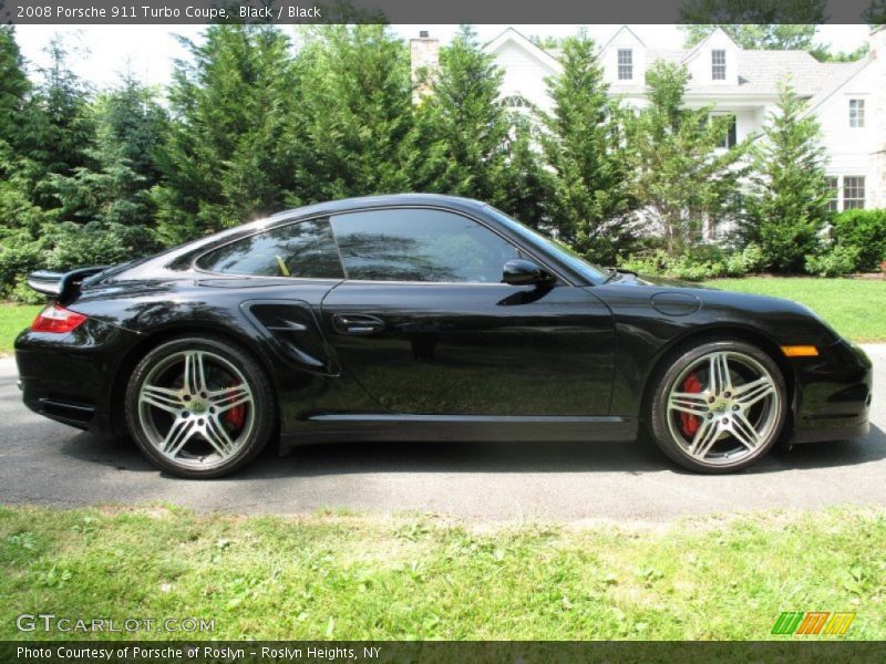 Black / Black 2008 Porsche 911 Turbo Coupe