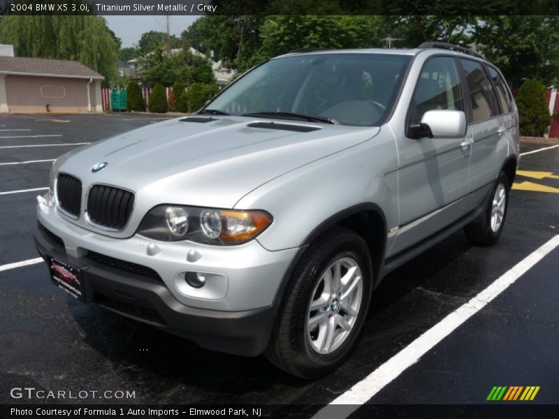 Titanium Silver Metallic / Grey 2004 BMW X5 3.0i