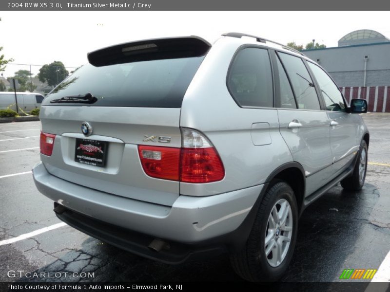 Titanium Silver Metallic / Grey 2004 BMW X5 3.0i