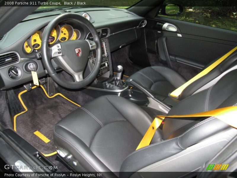Black / Black 2008 Porsche 911 Turbo Coupe