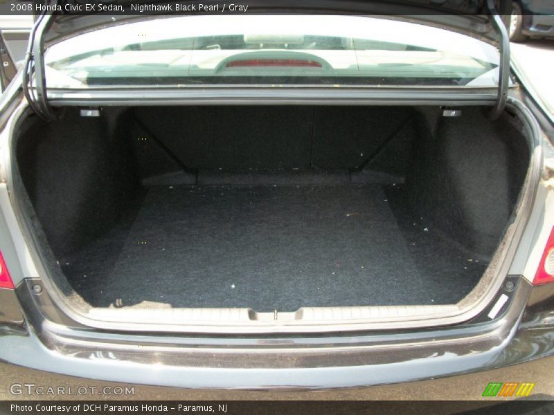 Nighthawk Black Pearl / Gray 2008 Honda Civic EX Sedan