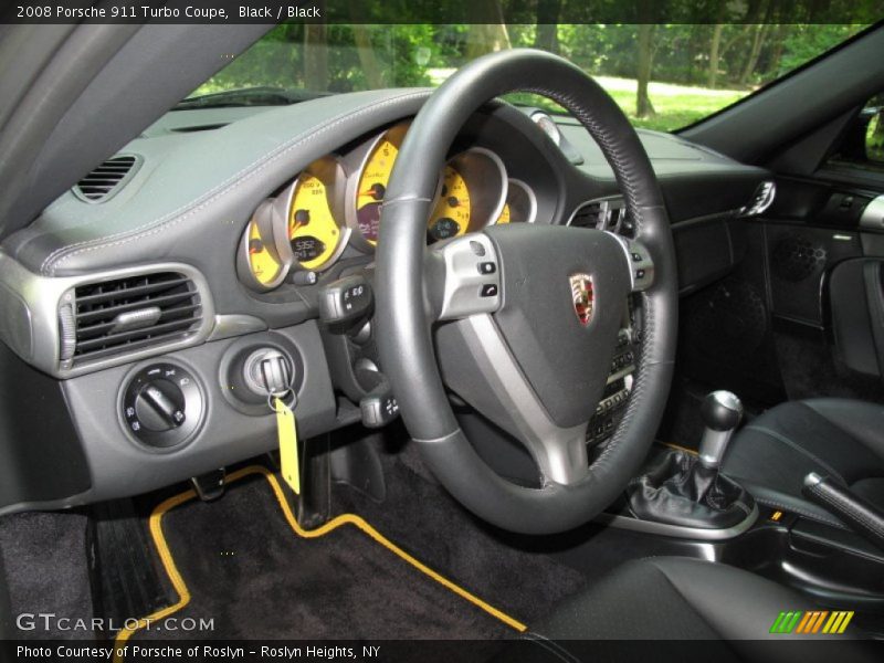Black / Black 2008 Porsche 911 Turbo Coupe