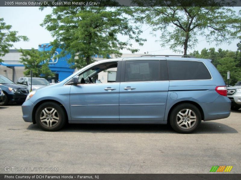 Ocean Mist Metallic / Gray 2005 Honda Odyssey EX