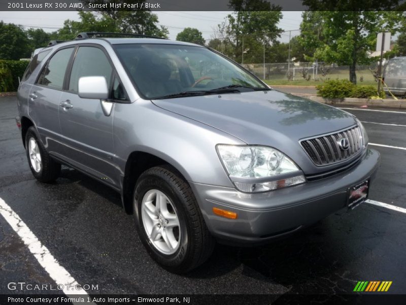 Sunset Mist Pearl / Black 2001 Lexus RX 300 AWD