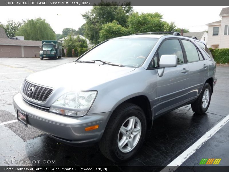 Sunset Mist Pearl / Black 2001 Lexus RX 300 AWD