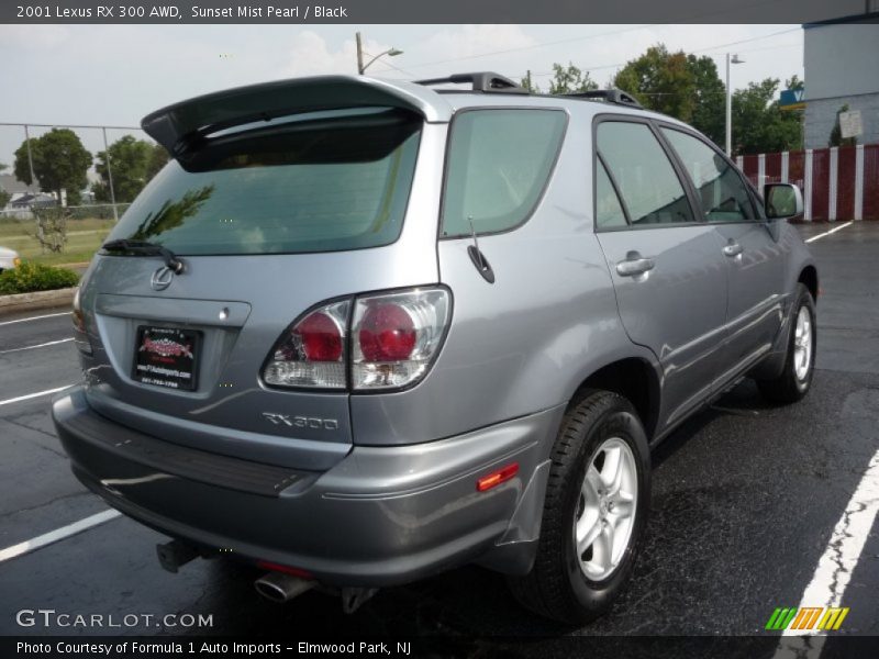 Sunset Mist Pearl / Black 2001 Lexus RX 300 AWD