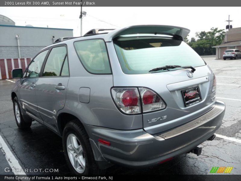 Sunset Mist Pearl / Black 2001 Lexus RX 300 AWD