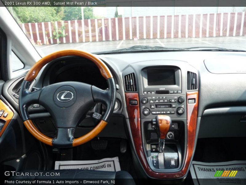 Sunset Mist Pearl / Black 2001 Lexus RX 300 AWD