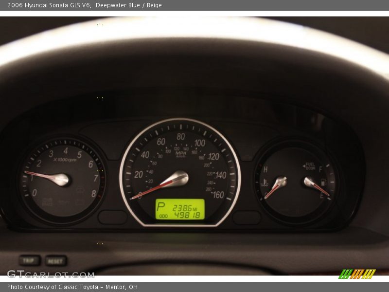 Deepwater Blue / Beige 2006 Hyundai Sonata GLS V6