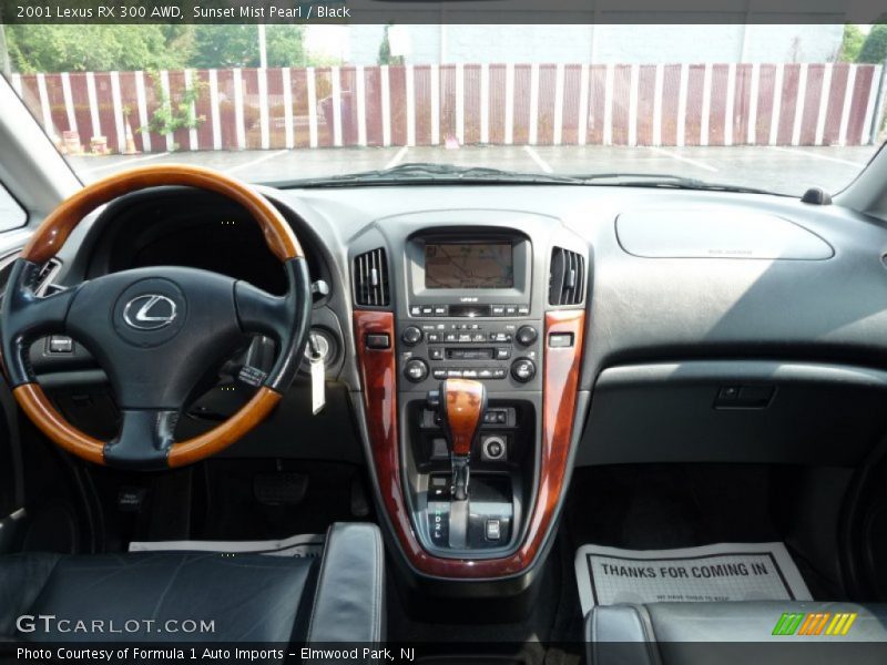 Sunset Mist Pearl / Black 2001 Lexus RX 300 AWD