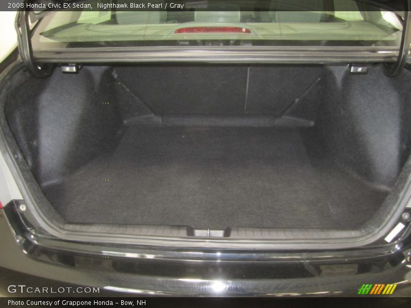 Nighthawk Black Pearl / Gray 2008 Honda Civic EX Sedan