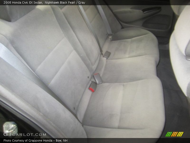 Nighthawk Black Pearl / Gray 2008 Honda Civic EX Sedan