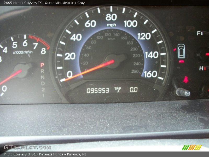 Ocean Mist Metallic / Gray 2005 Honda Odyssey EX