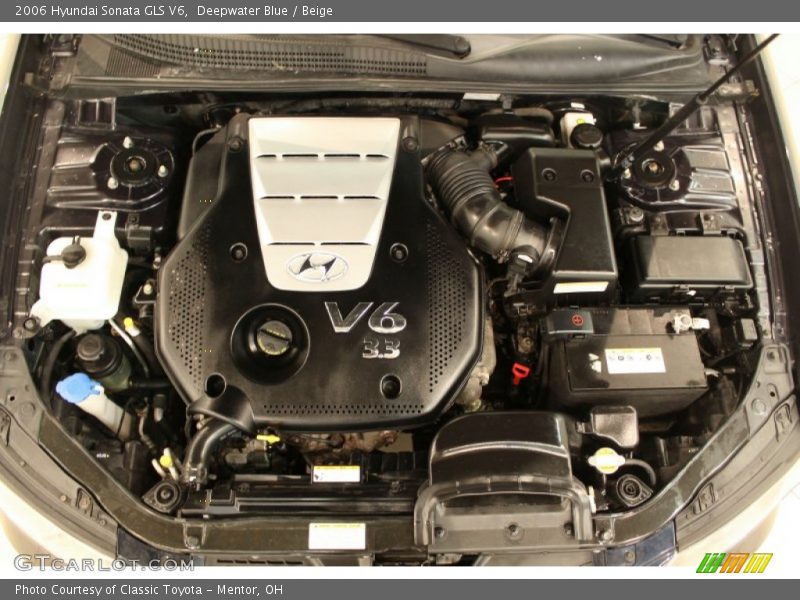 Deepwater Blue / Beige 2006 Hyundai Sonata GLS V6