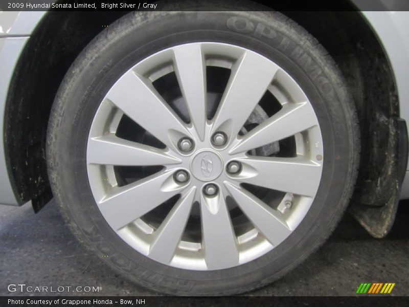 Bright Silver / Gray 2009 Hyundai Sonata Limited