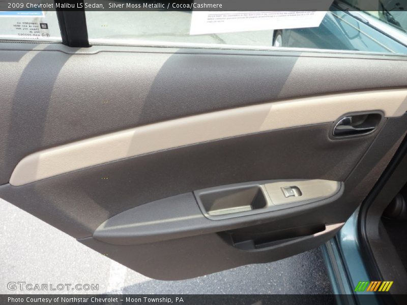 Silver Moss Metallic / Cocoa/Cashmere 2009 Chevrolet Malibu LS Sedan