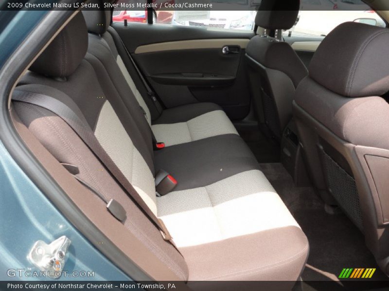 Silver Moss Metallic / Cocoa/Cashmere 2009 Chevrolet Malibu LS Sedan