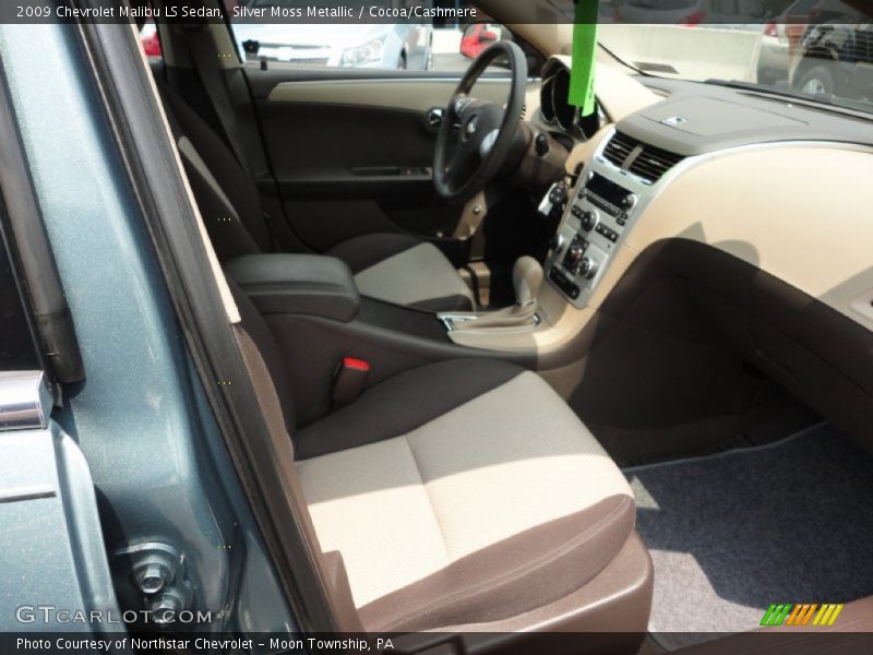 Silver Moss Metallic / Cocoa/Cashmere 2009 Chevrolet Malibu LS Sedan