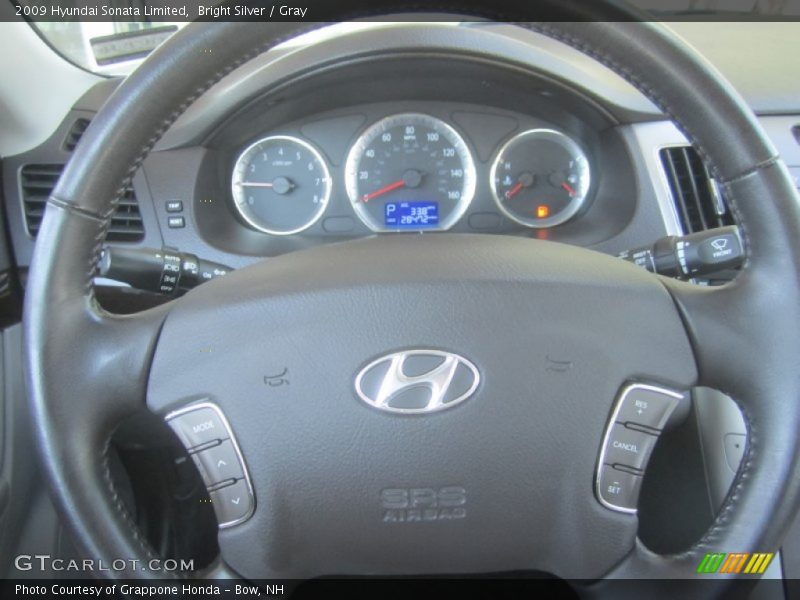 Bright Silver / Gray 2009 Hyundai Sonata Limited