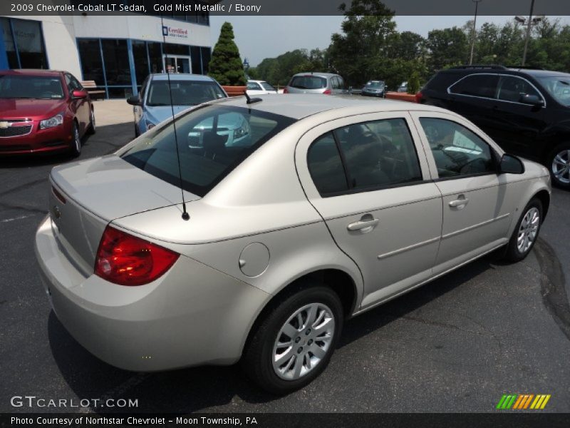 Gold Mist Metallic / Ebony 2009 Chevrolet Cobalt LT Sedan