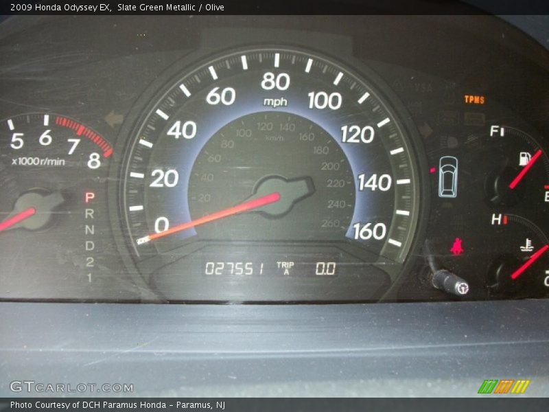 Slate Green Metallic / Olive 2009 Honda Odyssey EX