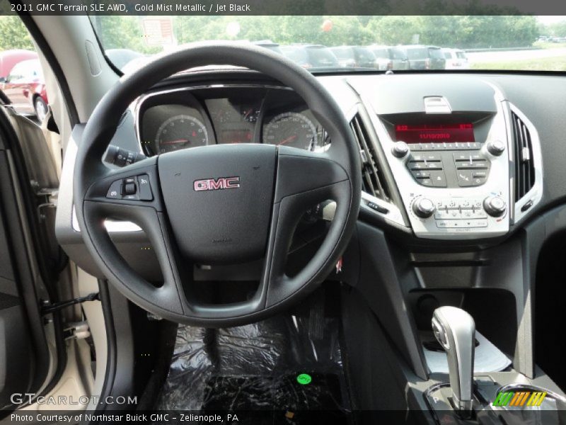 Gold Mist Metallic / Jet Black 2011 GMC Terrain SLE AWD
