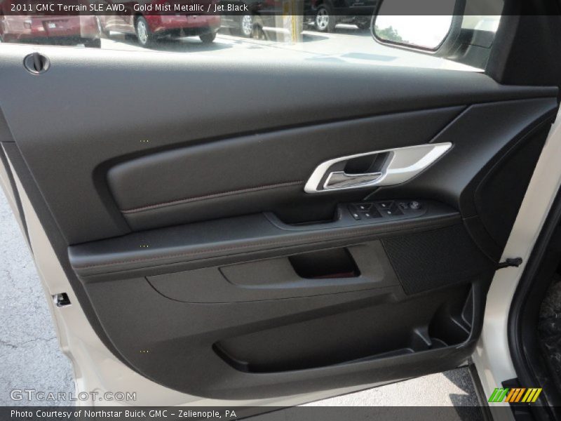Gold Mist Metallic / Jet Black 2011 GMC Terrain SLE AWD