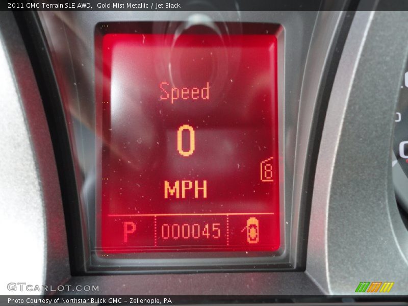 Gold Mist Metallic / Jet Black 2011 GMC Terrain SLE AWD