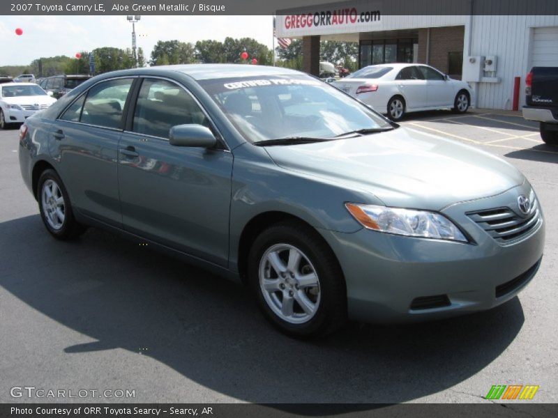 Aloe Green Metallic / Bisque 2007 Toyota Camry LE