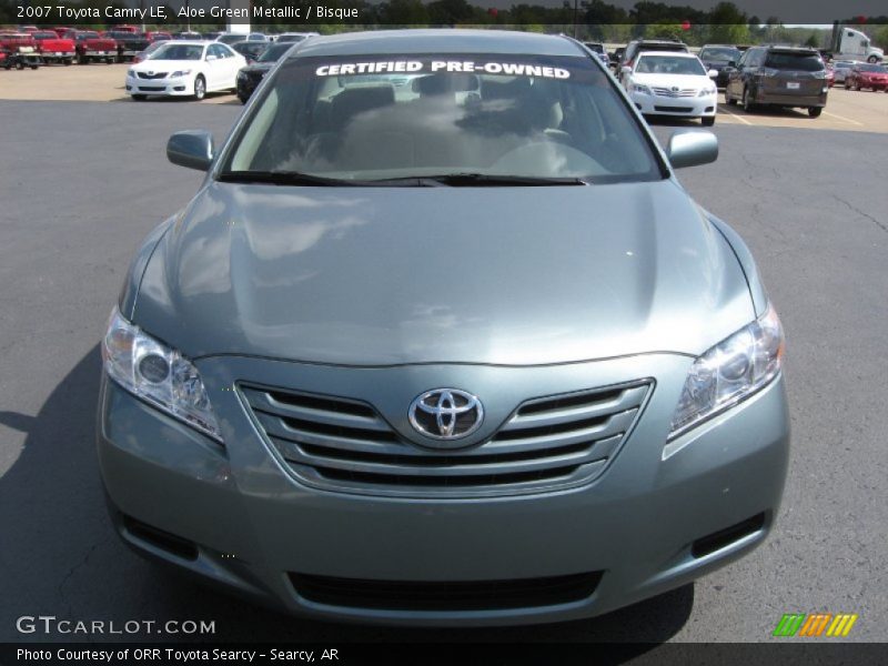 Aloe Green Metallic / Bisque 2007 Toyota Camry LE
