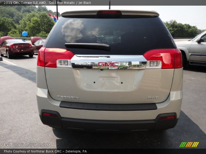 Gold Mist Metallic / Jet Black 2011 GMC Terrain SLE AWD
