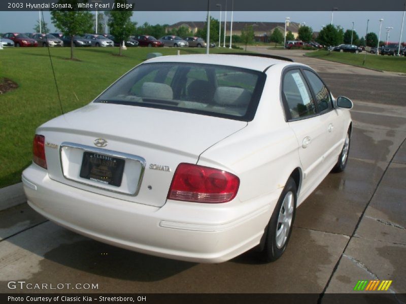White Pearl / Beige 2003 Hyundai Sonata