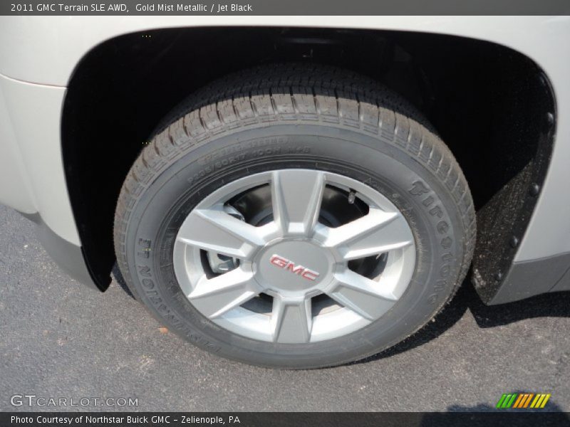 Gold Mist Metallic / Jet Black 2011 GMC Terrain SLE AWD