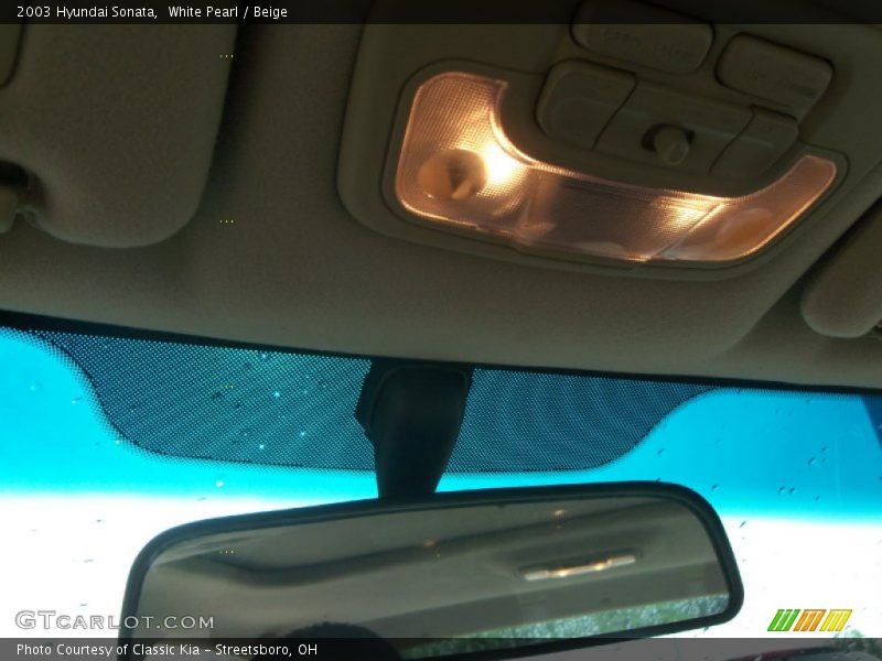 White Pearl / Beige 2003 Hyundai Sonata