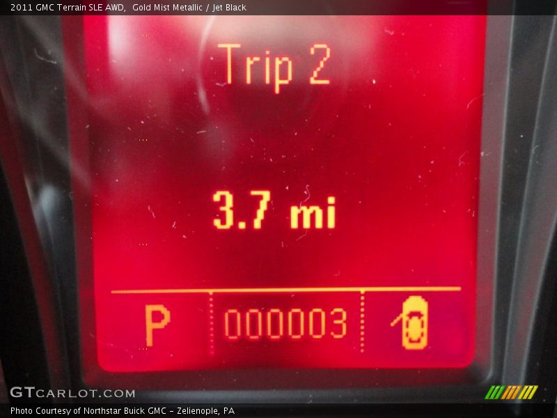 Gold Mist Metallic / Jet Black 2011 GMC Terrain SLE AWD