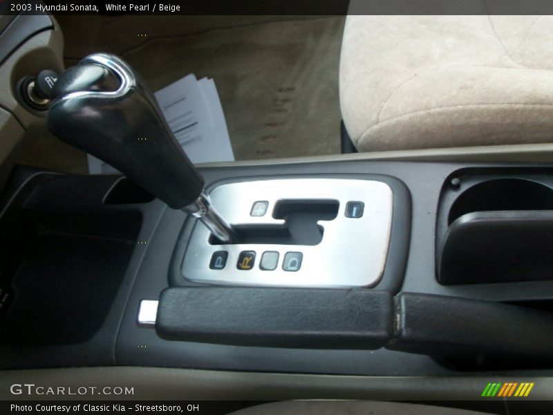 White Pearl / Beige 2003 Hyundai Sonata