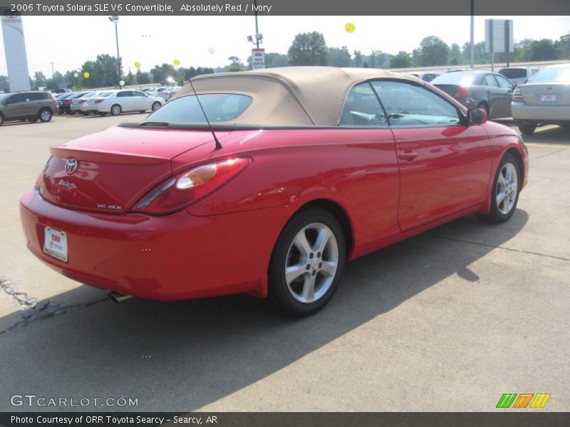 Absolutely Red / Ivory 2006 Toyota Solara SLE V6 Convertible