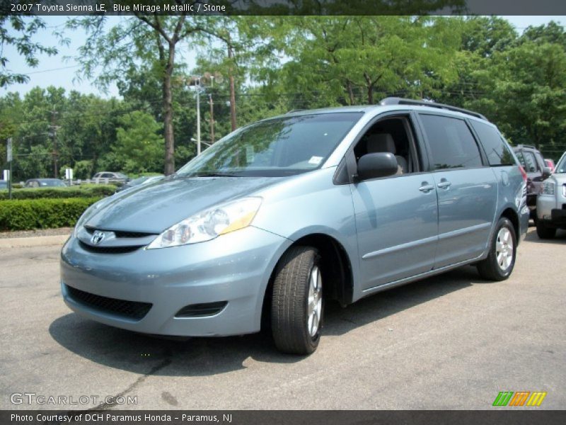 Blue Mirage Metallic / Stone 2007 Toyota Sienna LE