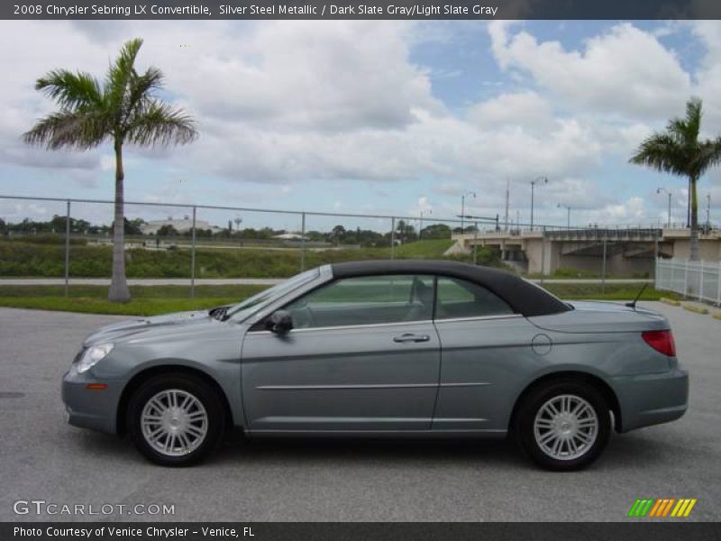 Silver Steel Metallic / Dark Slate Gray/Light Slate Gray 2008 Chrysler Sebring LX Convertible