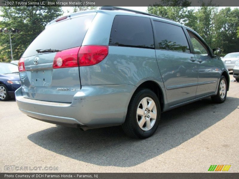 Blue Mirage Metallic / Stone 2007 Toyota Sienna LE