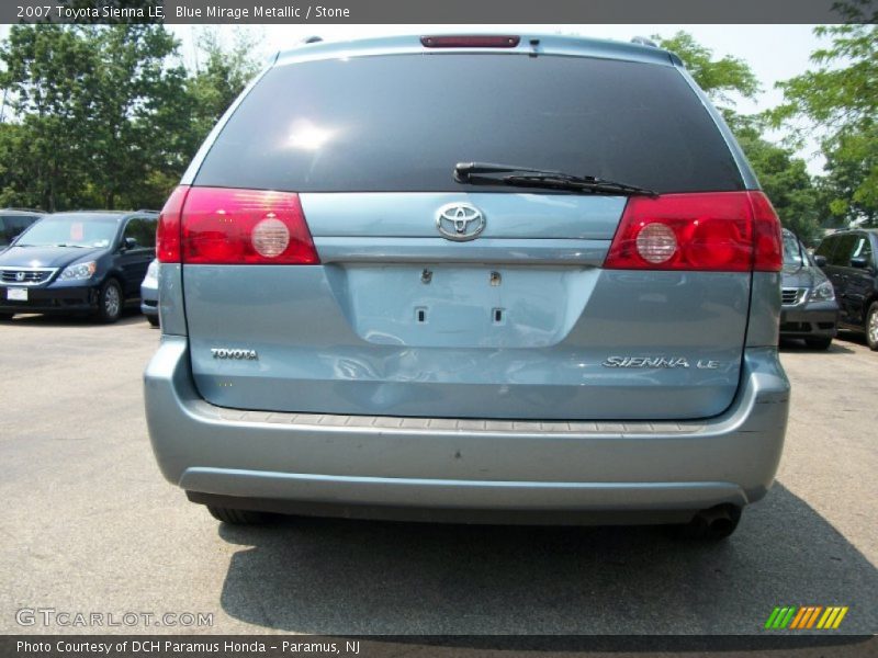 Blue Mirage Metallic / Stone 2007 Toyota Sienna LE